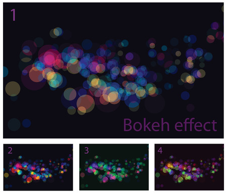 abstract lights bokeh effects. No transparency and effects. のイラスト素材