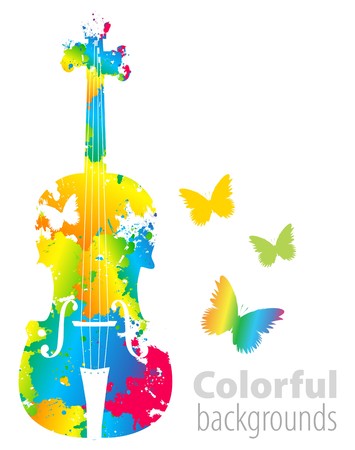 cello, violoncello color backgroundのイラスト素材