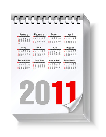 Calender 2011のイラスト素材
