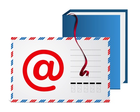 E-mail address bookのイラスト素材