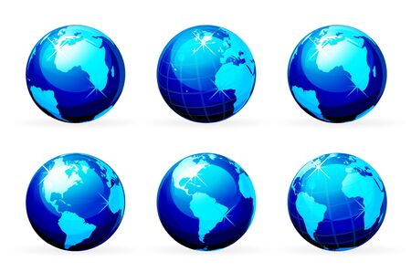 earth iconのイラスト素材