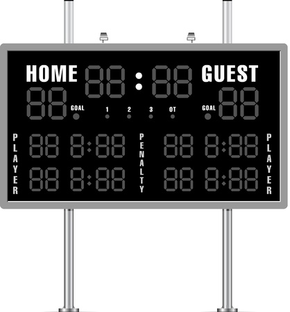 Home and Guest Scoreboardのイラスト素材