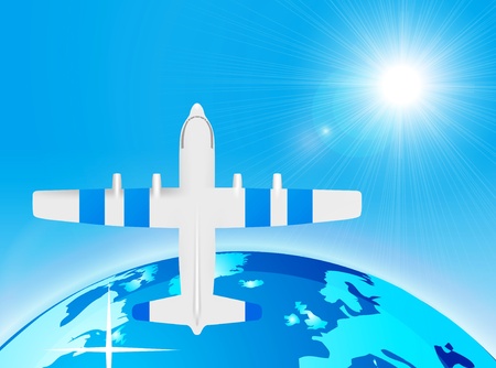 plane illustrationのイラスト素材