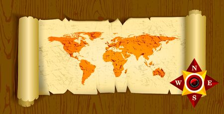 old mapのイラスト素材