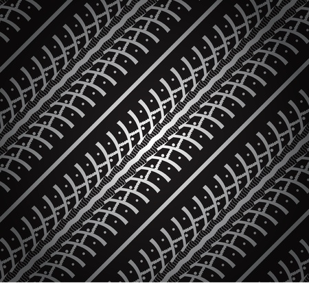 repeating tire tracksのイラスト素材