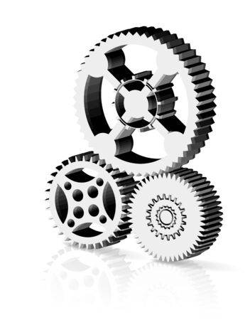 Gear systemのイラスト素材