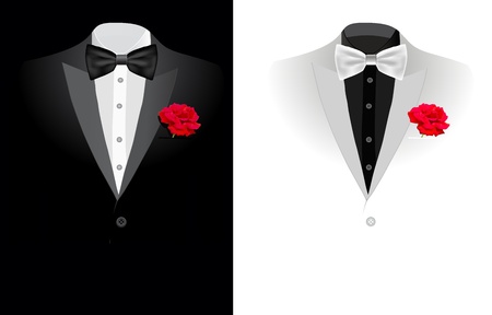 vector black business suitのイラスト素材
