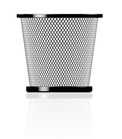 Realistic glossy trash icon illustrationのイラスト素材