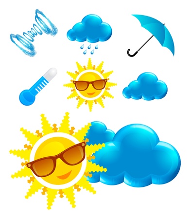 weather iconのイラスト素材
