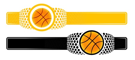 Basketball advertising bannerのイラスト素材