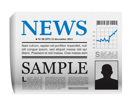  newspaper iconのイラスト素材