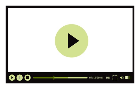 Video player for webのイラスト素材
