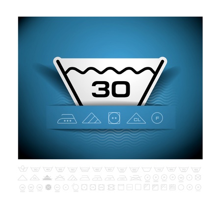 Washing symbolのイラスト素材