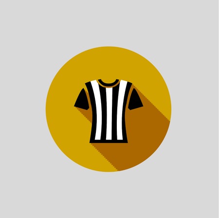 Football Referee T-shirt on grey background. Vectorのイラスト素材