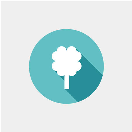 abstract tree icon vector illustration. Flat design styleのイラスト素材