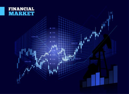 Stock Market Vector Chartのイラスト素材