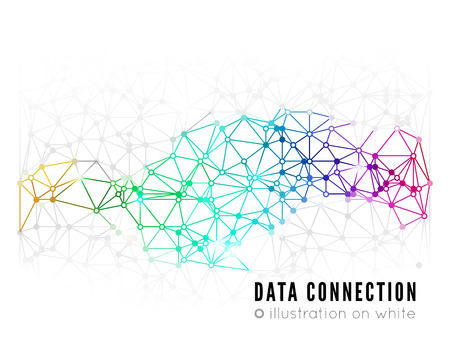 Abstract network connection backgroundのイラスト素材