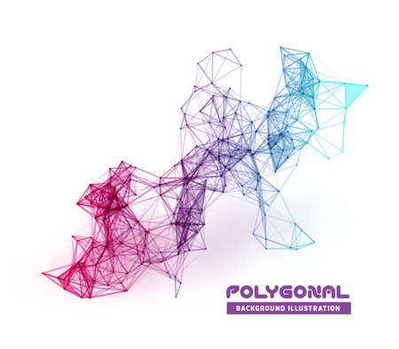 Abstract network connection backgroundのイラスト素材