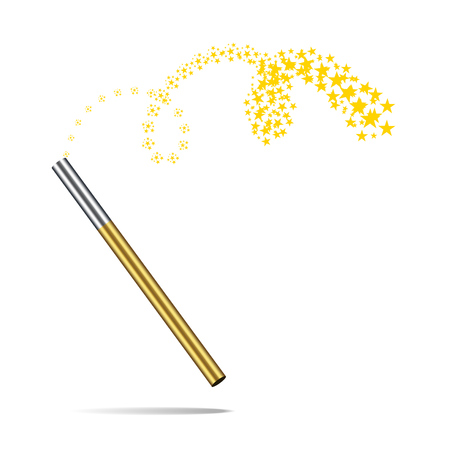 Magic wand vector illustration isolated on white backgroundのイラスト素材