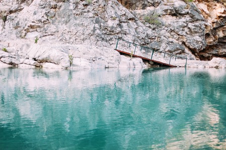 Bridge in the mountains with river. The National Park Canyon Goynuk, Turkeyの写真素材