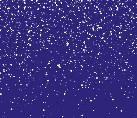 Falling White Snow Background -Isolated Illustrationのイラスト素材