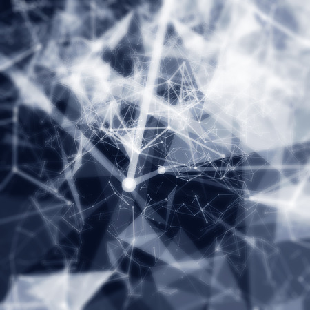 Abstract network data connection. Technology or scientific background