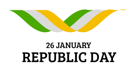 Indian Republic Day vector background with flagのイラスト素材