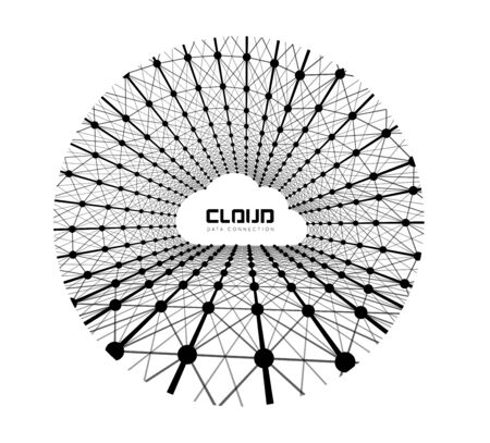 Creative cloud backgroundのイラスト素材