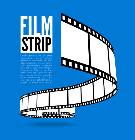 Film strip vector illustrationのイラスト素材
