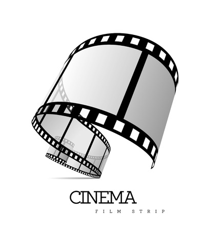 Film strip vector illustration on white background.のイラスト素材
