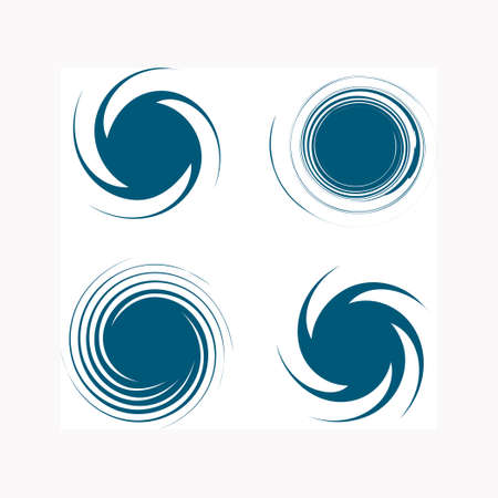 Hurricane vector set illustration on white background. Simple signのイラスト素材