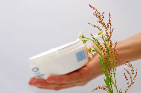 Cosmetic cream for the concern about the skinの写真素材