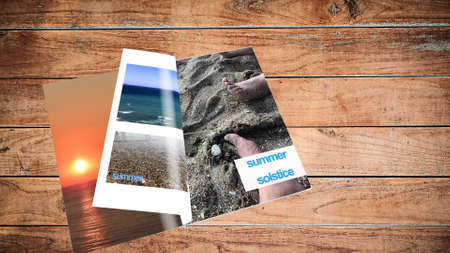 summer solstice 3d rendering illustrationの写真素材