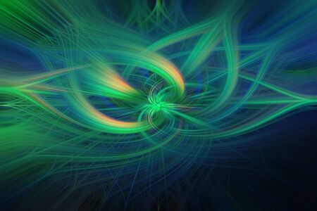 Multi-color twirl background based on photo with peacock tailの写真素材