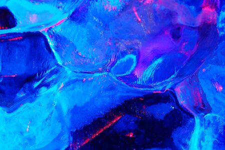 beautiful colorful ice structure