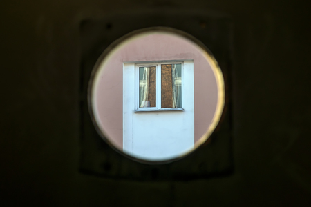 vintage box of bricksの写真素材