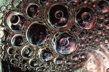 colorful background from water dropsの写真素材