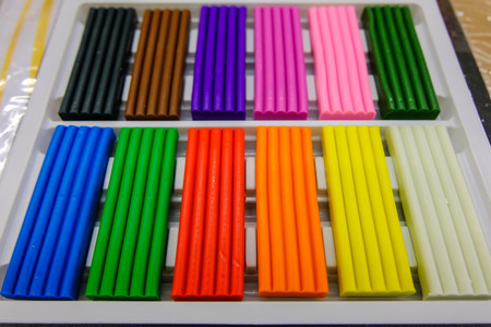 set of plasticineの写真素材