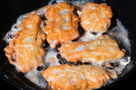 fish fillet in batterの写真素材