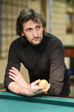 portrait of brutal man