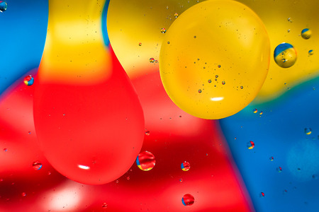 colorful background from water dropsの写真素材