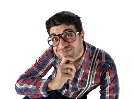 stupid funny faceの写真素材