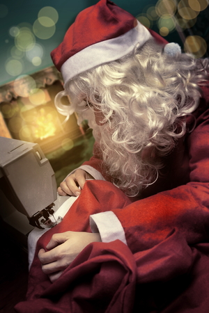 funny vintage santa clausの写真素材