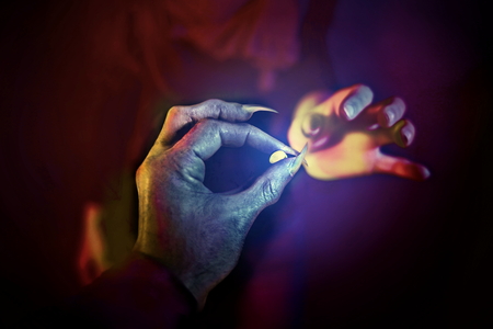 devil drug dealer at partyの写真素材