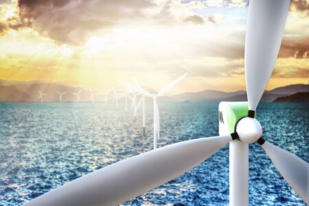 wind turbine and renewable energy concept