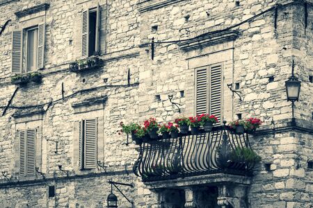 vintage italian buildingの写真素材