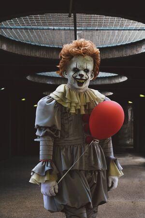 scary horror clownの写真素材