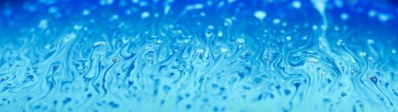 Abstract soap bubble surface texture macro shot banner