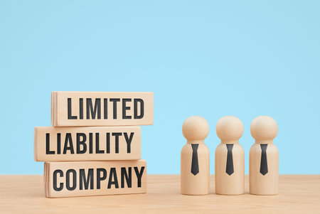 Limited liability company startup formation business concept