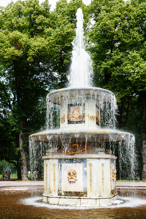 Roman bowl fountain in Petergofの写真素材